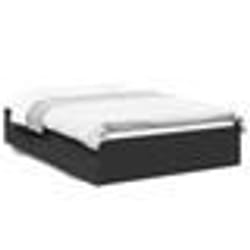vidaXL Cadre de lit sans matelas noir 120x190 cm - 120 x 190 cm