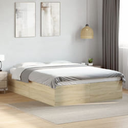 Vidaxl - Cadre de lit sans matelas chêne sonoma 120x190 cm