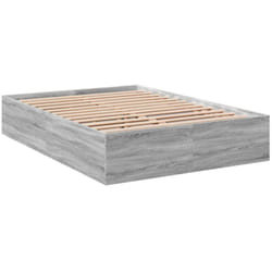 vidaXL Cadre de lit sans matelas sonoma gris 120x190 cm - 120 x 190 cm