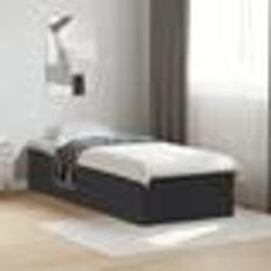 vidaXL Cadre de lit sans matelas noir 100x200 cm - 100 x 200 cm