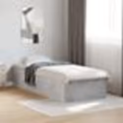 vidaXL Cadre de lit sans matelas gris béton 100x200 cm - 100 x 200 cm
