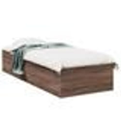 vidaXL Cadre de lit sans matelas chêne marron 100x200 cm - 100 x 200 cm