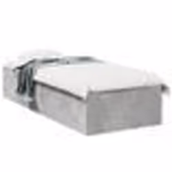 vidaXL Cadre de lit sans matelas gris béton 90x200 cm - 90 x 200 cm