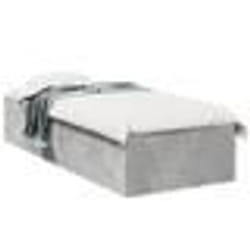 vidaXL Cadre de lit sans matelas gris béton 90x200 cm - 90 x 200 cm