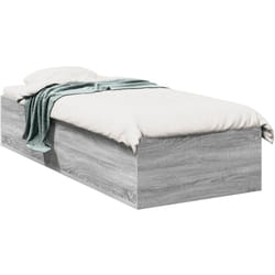 Vidaxl - Cadre de lit sans matelas sonoma gris 90x200 cm