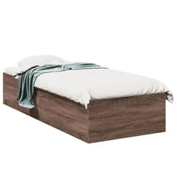 vidaXL Cadre de lit sans matelas chêne marron 90x200 cm - 90 x 200 cm