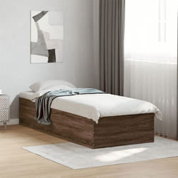 vidaXL Cadre de lit sans matelas chêne marron 90x190 cm - 90 x 190 cm