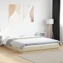 Vidaxl - Cadre de lit chêne sonoma 160x200 cm bois d'ingénierie
