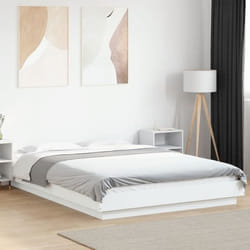 vidaXL Cadre de lit sans matelas blanc 140x200 cm - 140 x 200 cm