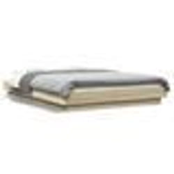 vidaXL Cadre de lit sans matelas chêne sonoma 140x200 cm - 140 x 200 cm