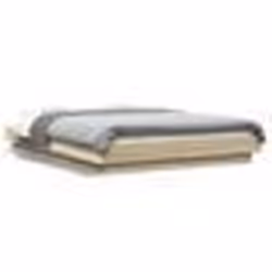 vidaXL Cadre de lit sans matelas chêne sonoma 135x190 cm - 135 x 190 cm