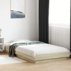 vidaXL Cadre de lit sans matelas chêne sonoma 75x190 cm