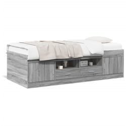 VidaXL 3280242 canapé lit sofa Gris, Chêne