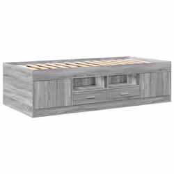 VidaXL 3280242 canapé lit sofa Gris, Chêne