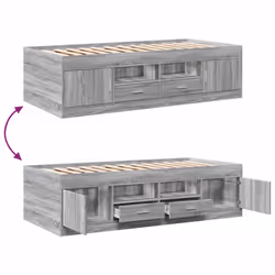 VidaXL 3280242 canapé lit sofa Gris, Chêne - Vue supplémentaire 7