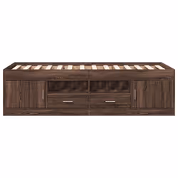 VidaXL 3280243 canapé lit sofa Marron, Chêne