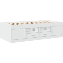 Vidaxl - Lit de jour avec tiroirs sans matelas blanc 90x200 cm