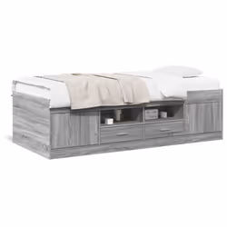 VidaXL 3280249, lit sofa, Gris, Chêne, Bois, 2030 mm, 930 mm, 520 mm