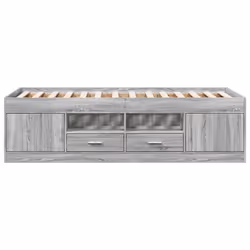 VidaXL 3280249 canapé lit sofa Gris, Chêne