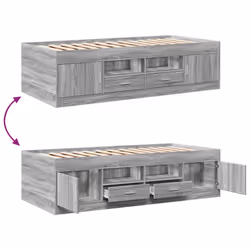 VidaXL 3280249 canapé lit sofa Gris, Chêne - Vue supplémentaire 6