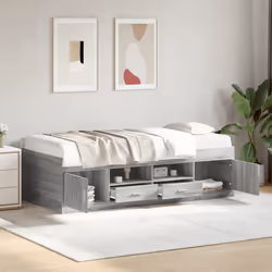 VidaXL 3280263 canapé lit sofa Gris, Chêne
