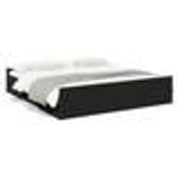 vidaXL Cadre de lit avec tiroirs sans matelas noir 200x200 cm - 200 x 200 cm