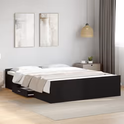 Ajoutez une touche moderne à votre chambre à coucher avec ce cadre de lit avec tiroirs ! Il apportera une touche pratique et  ...