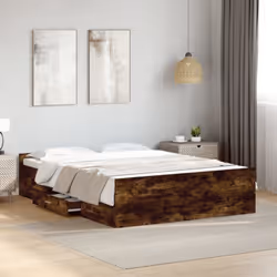 Ajoutez une touche moderne à votre chambre à coucher avec ce cadre de lit avec tiroirs ! Il apportera une touche pratique et ...