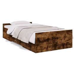 Ajoutez une touche moderne à votre chambre à coucher avec ce cadre de lit avec tiroirs ! Il apportera une touche pratique et  ...