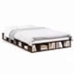 vidaXL Cadre de lit sans matelas chêne marron 135x190 cm - 120 x 190 cm