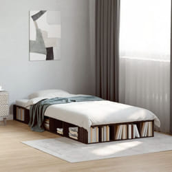 Cadre De Lit Sans Matelas Chêne Marron 75x190 Cm Vidaxl