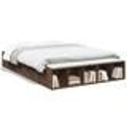 vidaXL Cadre de lit sans matelas chêne marron 135x190 cm - 135 x 190 cm