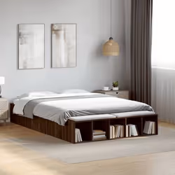 vidaXL Cadre de lit sans matelas chêne marron 120x190 cm - 120 x 190 cm