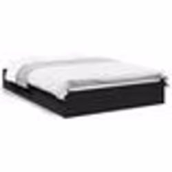 vidaXL Cadre de lit avec tiroirs sans matelas noir 120x200 cm - 120 x 200 cm