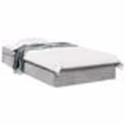 vidaXL Cadre de lit avec tiroirs sans matelas gris béton 100x200 cm - 100 x 200 cm