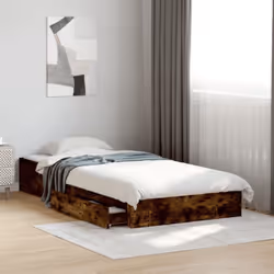 Ajoutez une touche moderne à votre chambre à coucher avec ce cadre de lit avec tiroirs ! Il apportera une touche pratique et  ...