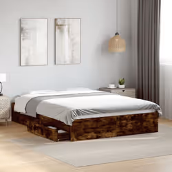 Ajoutez une touche moderne à votre chambre à coucher avec ce cadre de lit avec tiroirs ! Il apportera une touche pratique et ...