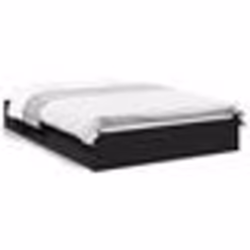 vidaXL Cadre de lit avec tiroirs sans matelas noir 120x190 cm - 120 x 190 cm