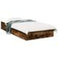 vidaXL Cadre de lit avec tiroirs sans matelas chêne fumé 90x190 cm - 90 x 190 cm