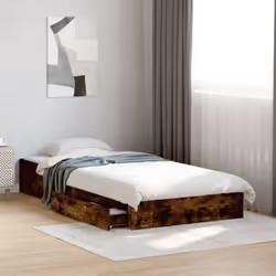 Ajoutez une touche moderne à votre chambre à coucher avec ce cadre de lit avec tiroirs ! Il apportera une touche pratique et  ...