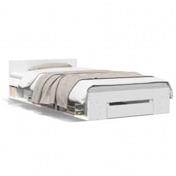 Vidaxl - Cadre de lit avec tiroir sans matelas blanc 90x190 cm
