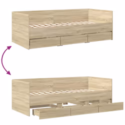 VidaXL 3280813 canapé lit sofa Chêne - Vue supplémentaire 8