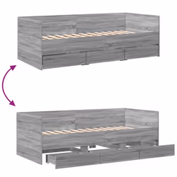 VidaXL 3280816 canapé lit sofa Gris, Chêne - Vue supplémentaire 8