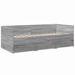 VidaXL 3280823, lit sofa, Gris, Chêne, Bois, 2030 mm, 930 mm, 650 mm
