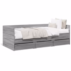 VidaXL 3280830, lit sofa, Gris, Chêne, Bois, 1930 mm, 930 mm, 650 mm