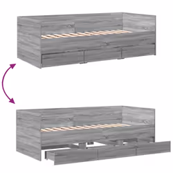 VidaXL 3280830 canapé lit sofa Gris, Chêne - Vue supplémentaire 8