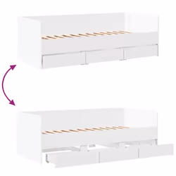 VidaXL 3280832 canapé lit sofa Blanc - Vue supplémentaire 5