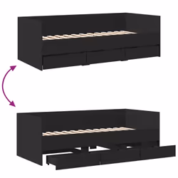 VidaXL 3280833 canapé lit sofa Noir - Vue supplémentaire 7