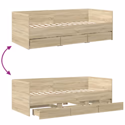 VidaXL 3280834 canapé lit sofa Chêne - Vue supplémentaire 7