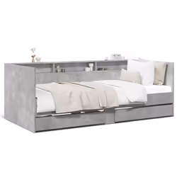 VidaXL 3280842, lit sofa, Gris, Bois, 2030 mm, 1100 mm, 730 mm